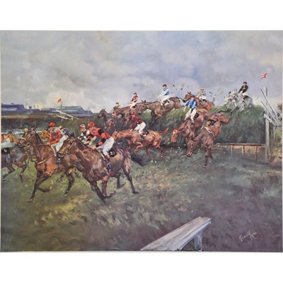 Lot 445 - Two coloured racing prints, We Three Kings, and The Grand National