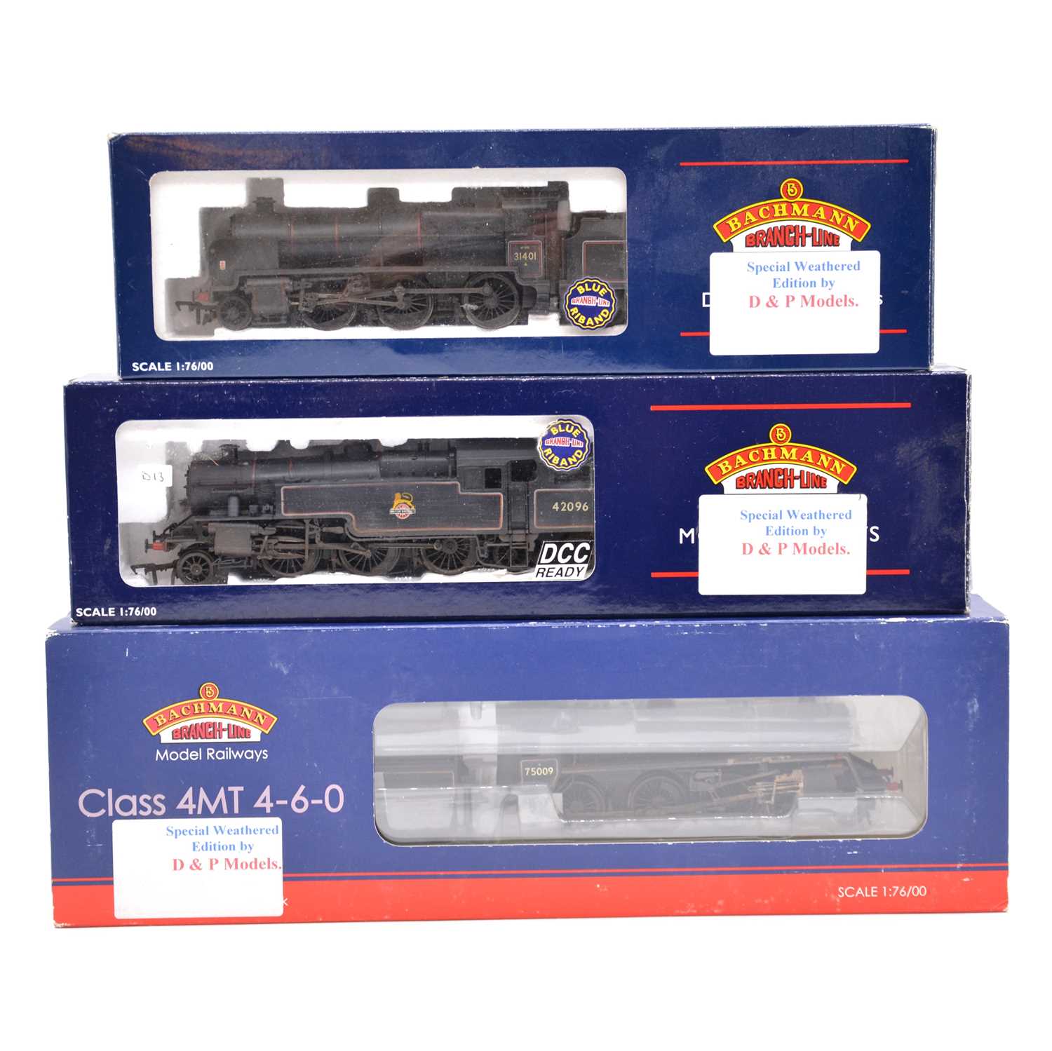 Lot 221 - Three Bachmann OO gauge model railway steam locomotives with tenders