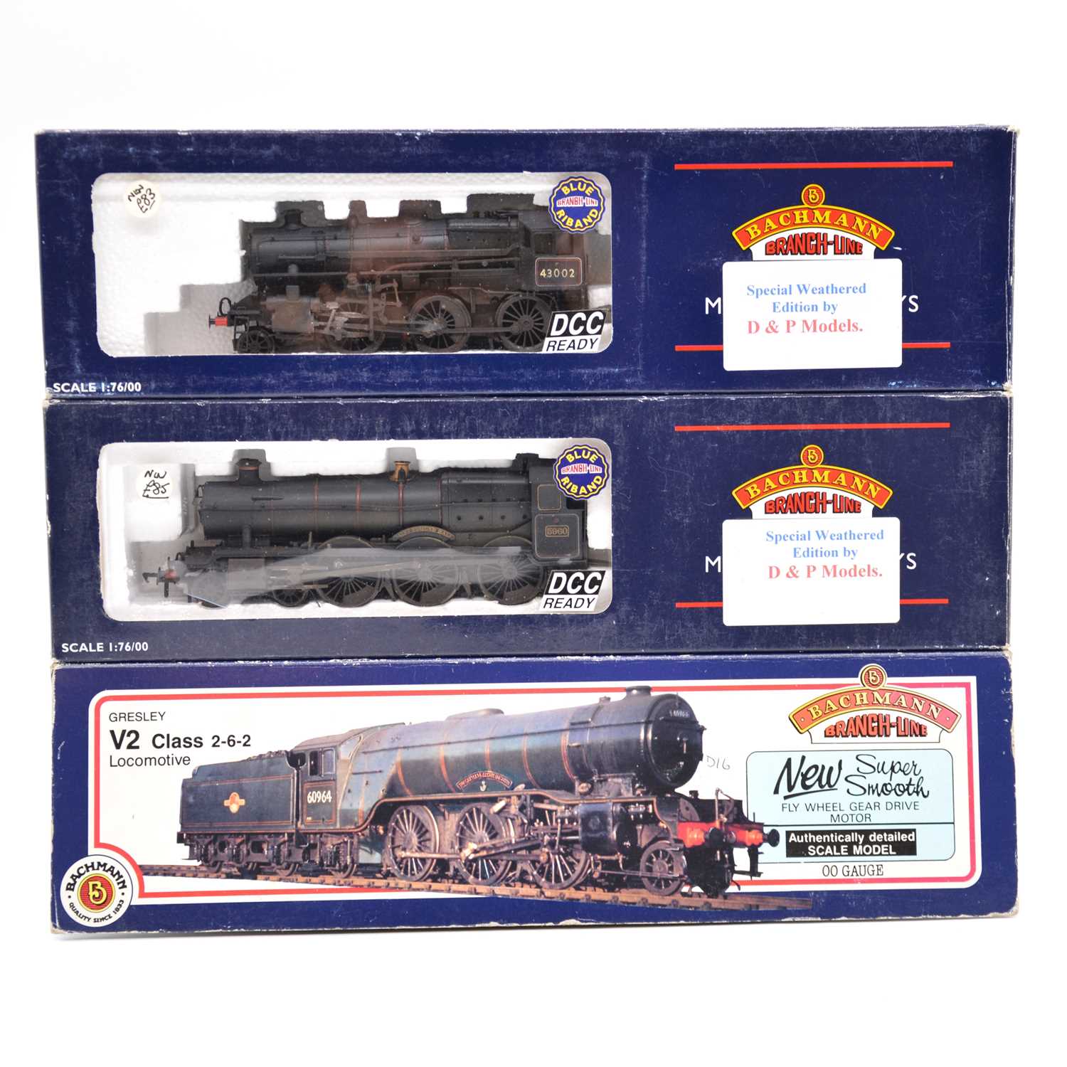 Lot 204 - Three Bachmann OO gauge model railway steam locomotives with tenders