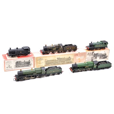 Lot 155 - Five Kit-built OO gauge model railway locomotives