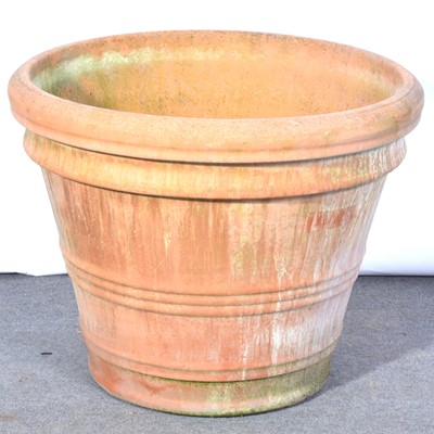 Lot 584 - Large terracotta tub, 34 inch diameter.