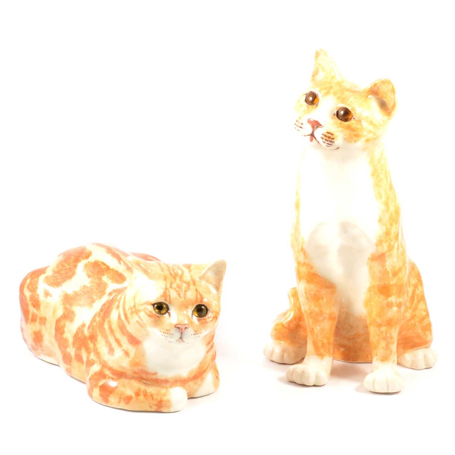 Lot 39 - Five Winstanley tabby cats.