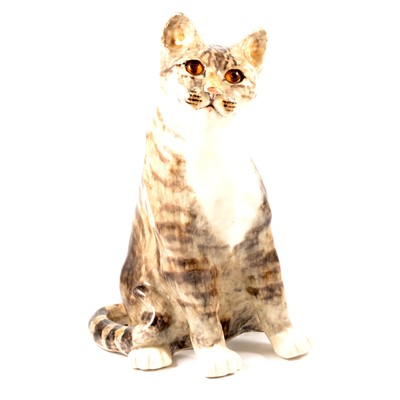 Lot 39 - Five Winstanley tabby cats.