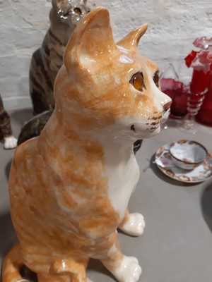 Lot 39 - Five Winstanley tabby cats.