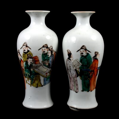Lot 5 - Pair of Chinese porcelain vases