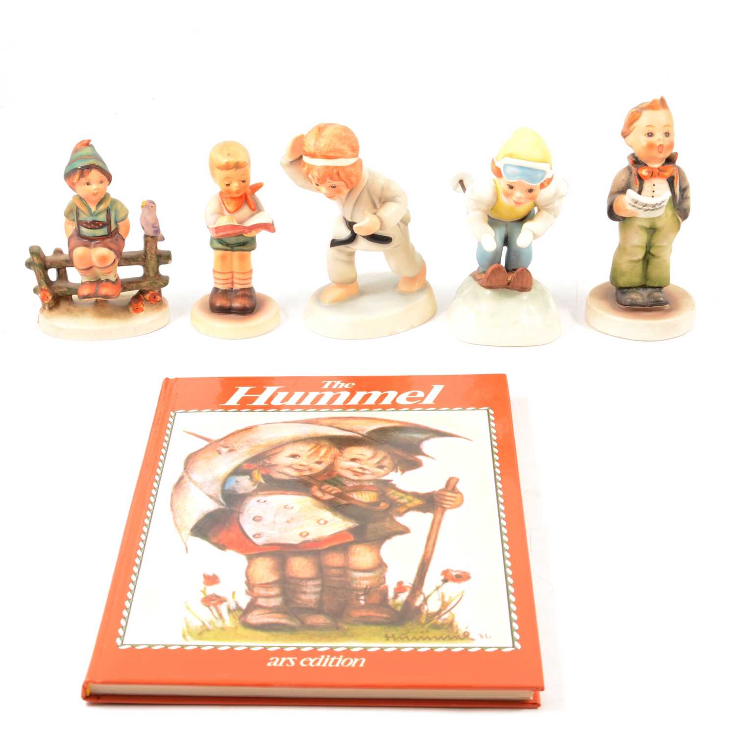 Lot 41 - Collection of Hummel figures and an Annual Bell
