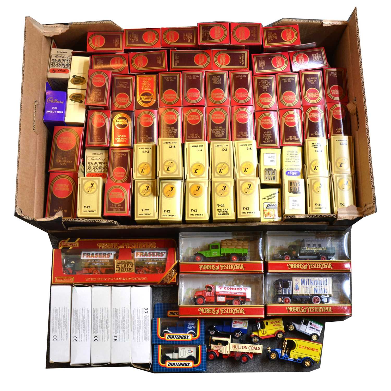 Lot 1130 - A tray of Matchbox and Ledo Models of