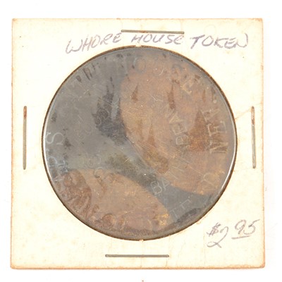 Lot 281 - American brothel token.