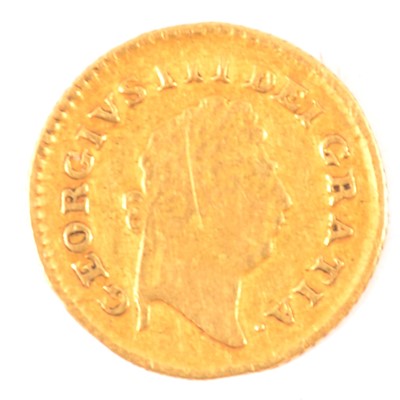 Lot 363 - A Gold Third Guinea Coin, George IV 1798.