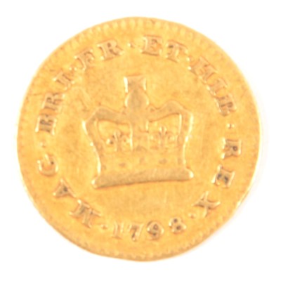 Lot 363 - A Gold Third Guinea Coin, George IV 1798.