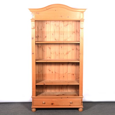 Lot 428 - Modern pine open bookcase