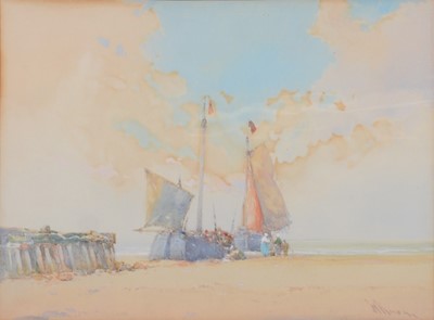 Lot 202 - Williams Knox, Dutch Fishing Boats, and Off with the Tide