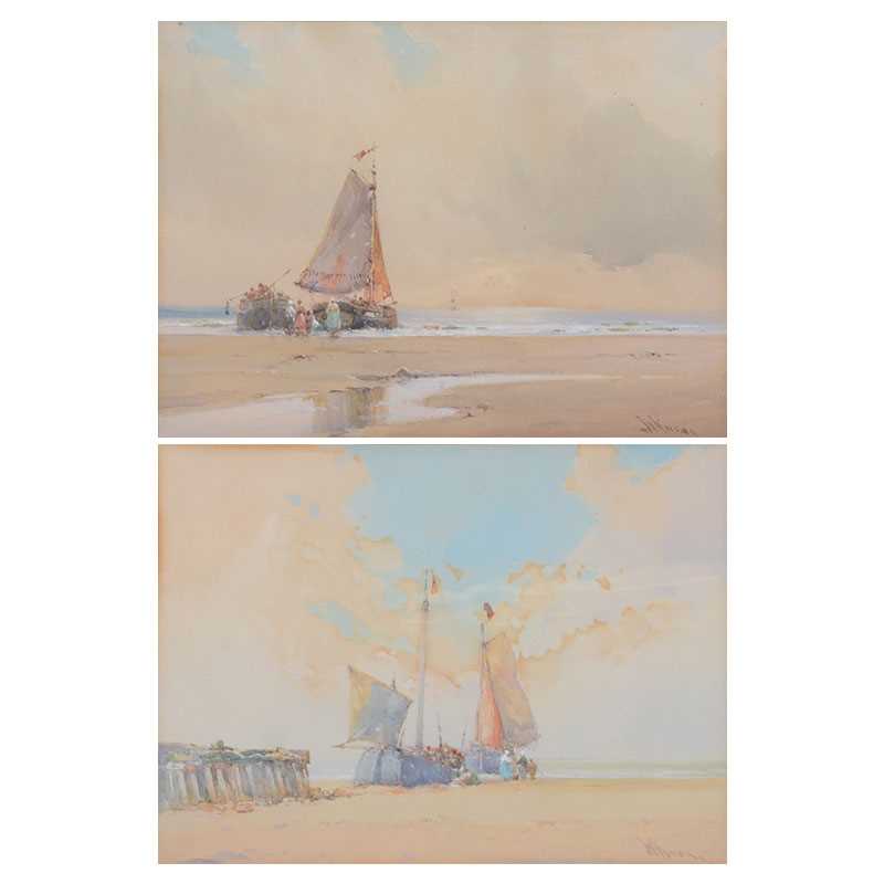 Lot 202 - Williams Knox, Dutch Fishing Boats, and Off with the Tide