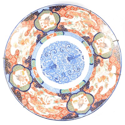 Lot 122 - Large Imari porcelain charger