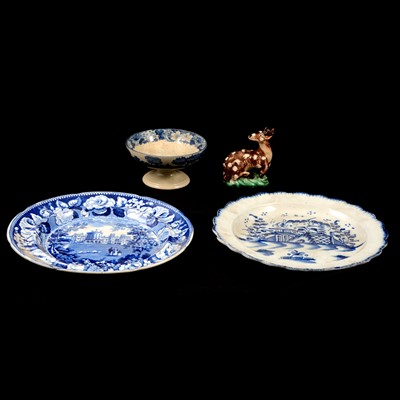 Lot 83 - Four items of English pottery
