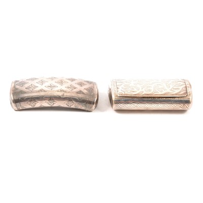 Lot 181 - Two George III silver snuffboxes