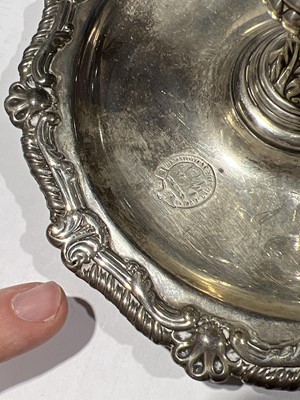 Lot 184 - Regency silver chamber stick