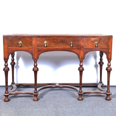 Lot 444 - Queen Anne style walnut side table