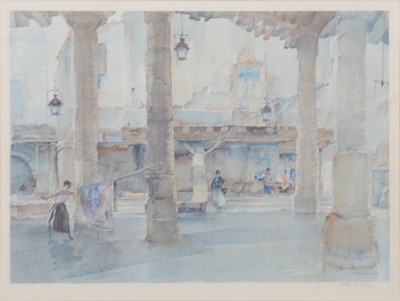 Lot 288 - After William Russell Flint, Spanish Courtyard