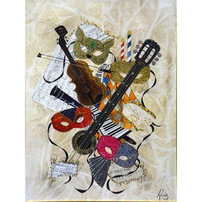 Lot 495 - Rosslyn Ruiz, musical abstract.