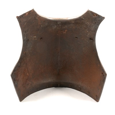 Lot 22 - Three Georgian cavalry troopers breastplates