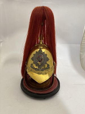 Lot 26 - Victorian officer’s Albert pattern gilt helmet
