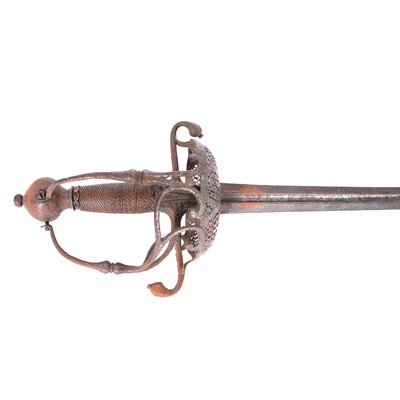 Lot 52 - Dish hilted broadsword