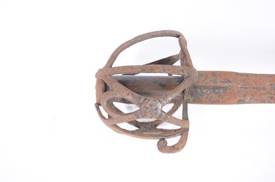 Lot 62 - Basket hilted broadsword