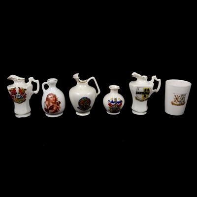 Lot 117 - Collection of crested china, and a collectors' book.