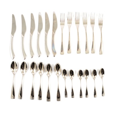 Lot 171 - Twenty-four piece set of Wedgwood Sant Andrea Reflections stainless steel cutlery.