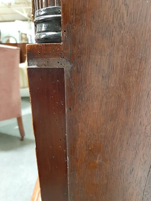 Lot 355 - Oak and mahogany longcase clock, signed Parker Daventry