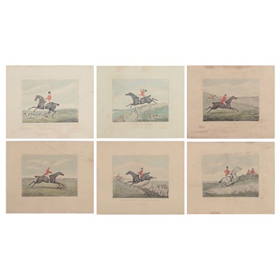 Lot 312 - After Henry Alken, six hunting prints from 'Hunting Recollections' series