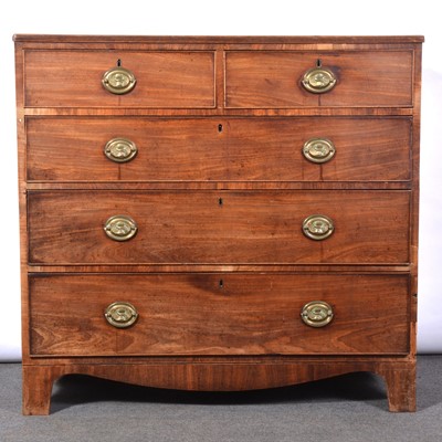 Lot 455 - George III mahogany chest of drawers