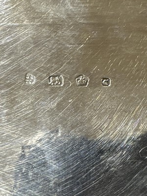 Lot 235 - George III silver oval teapot by Tudor & Leader, Sheffield 1780