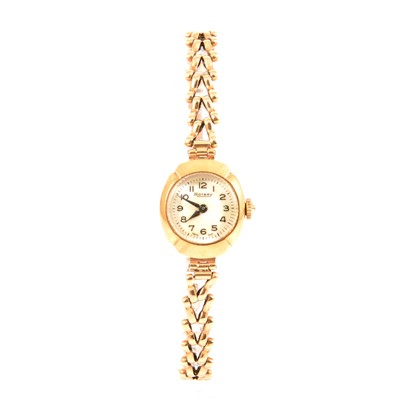 Lot 392 - Rotary - a lady’s 9 carat gold bracelet watch.