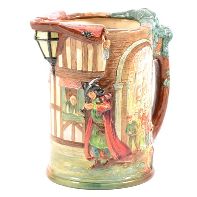 Lot 16 - Charles Noke for Royal Doulton, a Pied Piper of Hamlin commemorative jug