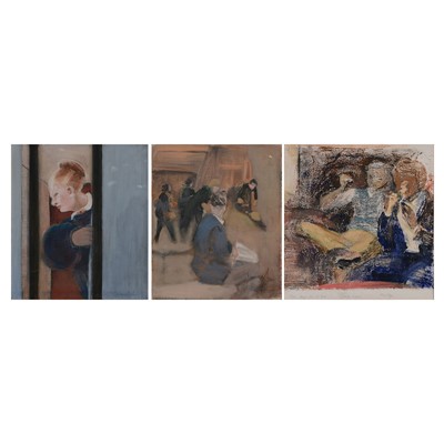 Lot 417 - George Lewis, Girl at a Doorway, and two other works.