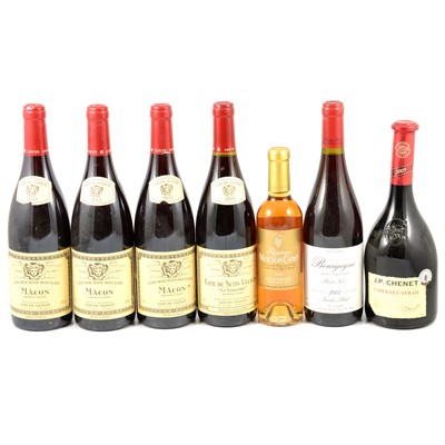 Lot 151 - Nine assorted Red table wines, and a half bottle of Sauternes