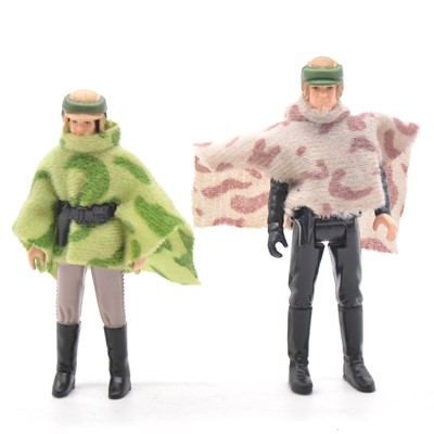 Lot 1278 - Star Wars figures Luke Skywalker & Princess Leia in Ponchos