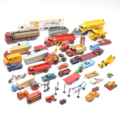 Lot 1073 - Loose die-cast model and vehicels, including Dinky Foden tanker