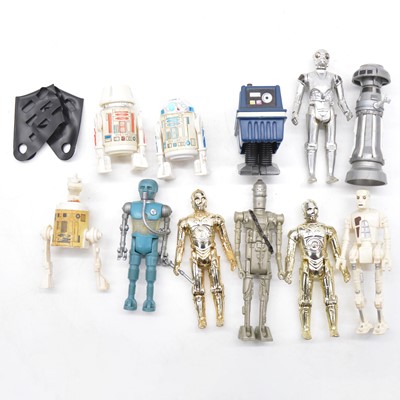 Lot 1273 - Eleven Star Wars droid figures by Palitoy / Kenner.