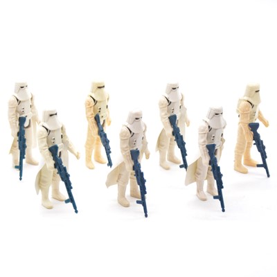 Lot 1293 - Seven Star Wars Imperial Stormtrooper (Hoth Battle Gear) figures by Palitoy / Kenner