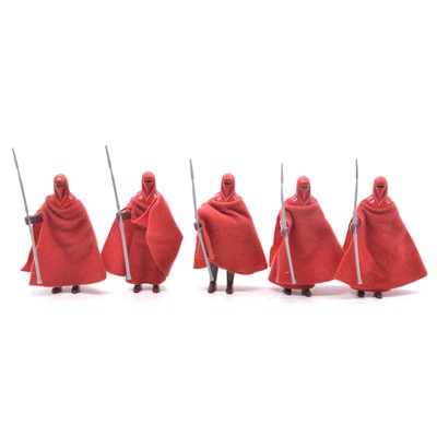 Lot 1271 - Five Star Wars Emperor's Royal Guard figures by Palitoy / Kenner