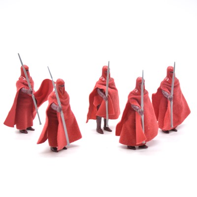 Lot 1271 - Five Star Wars Emperor's Royal Guard figures by Palitoy / Kenner