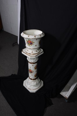 Lot 116 - Chinese jardiniere and stand.