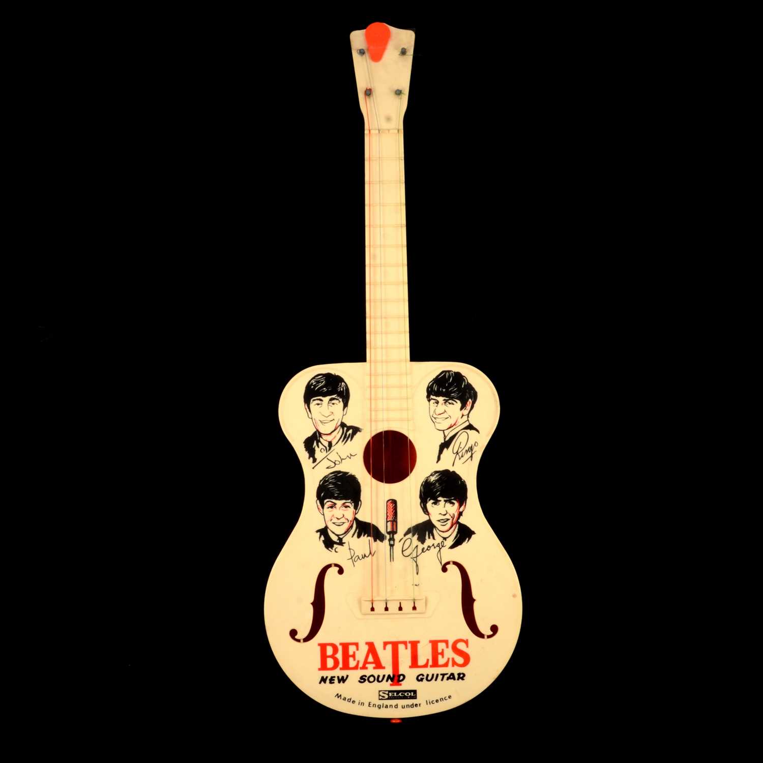 Lot 210 - Selcol toy guitar 'The Beatles New Sound Guitar'.