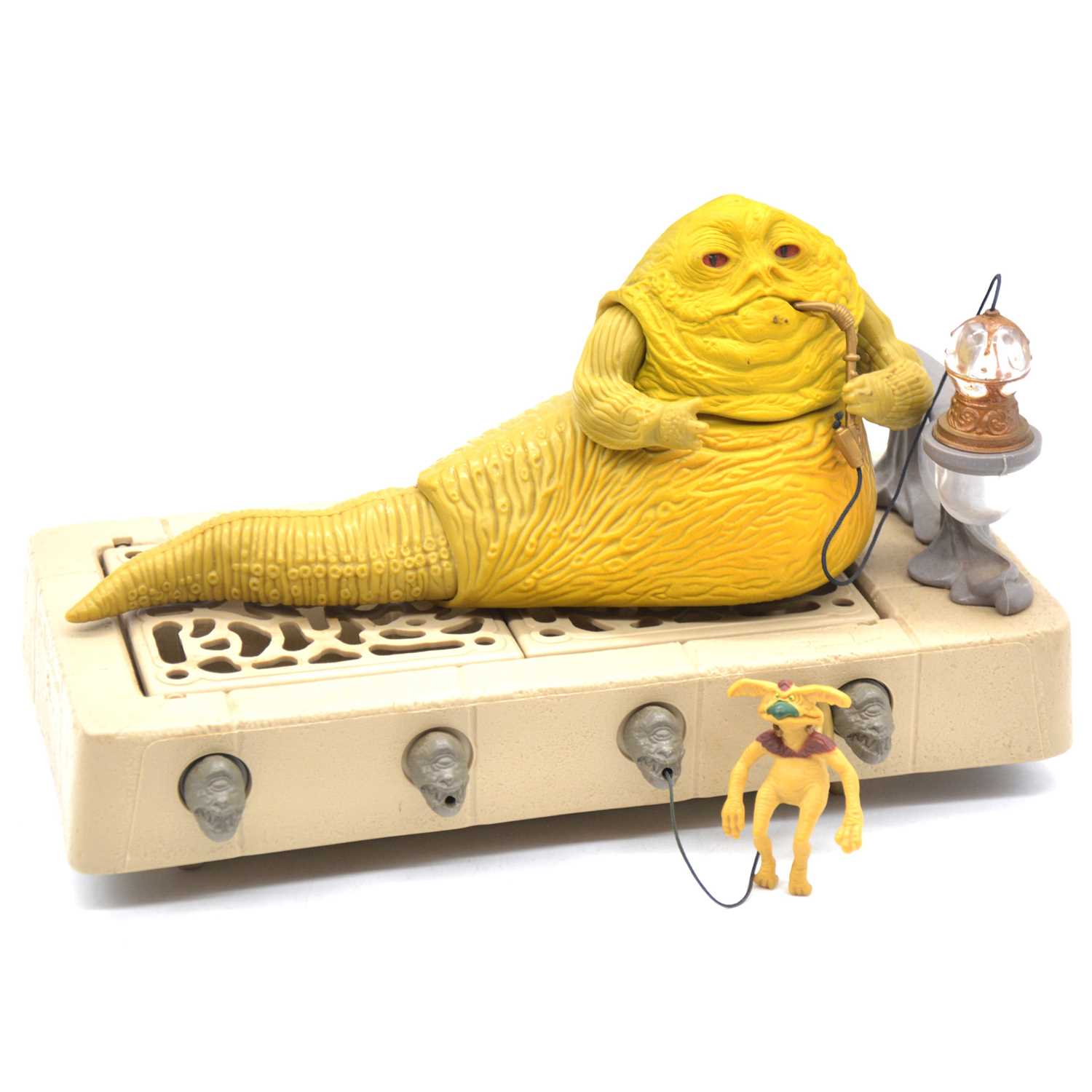 Lot 1283 - Star Wars Palitoy Jabba The Hutt Action Playset, with Jabba & Salacious Crumb.