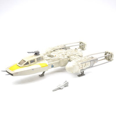 Lot 1276 - Star Wars Palitoy/Kenner Y-Wing Fighter vehicle, with one original missile.