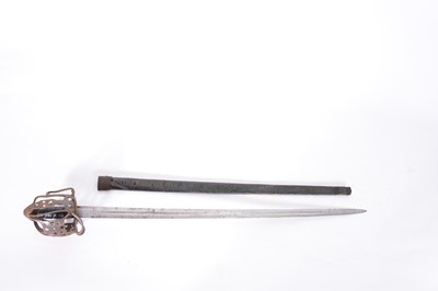 Lot 38 - Scottish basket hilted broadsword