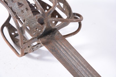 Lot 39 - Scottish basket hilted broadsword